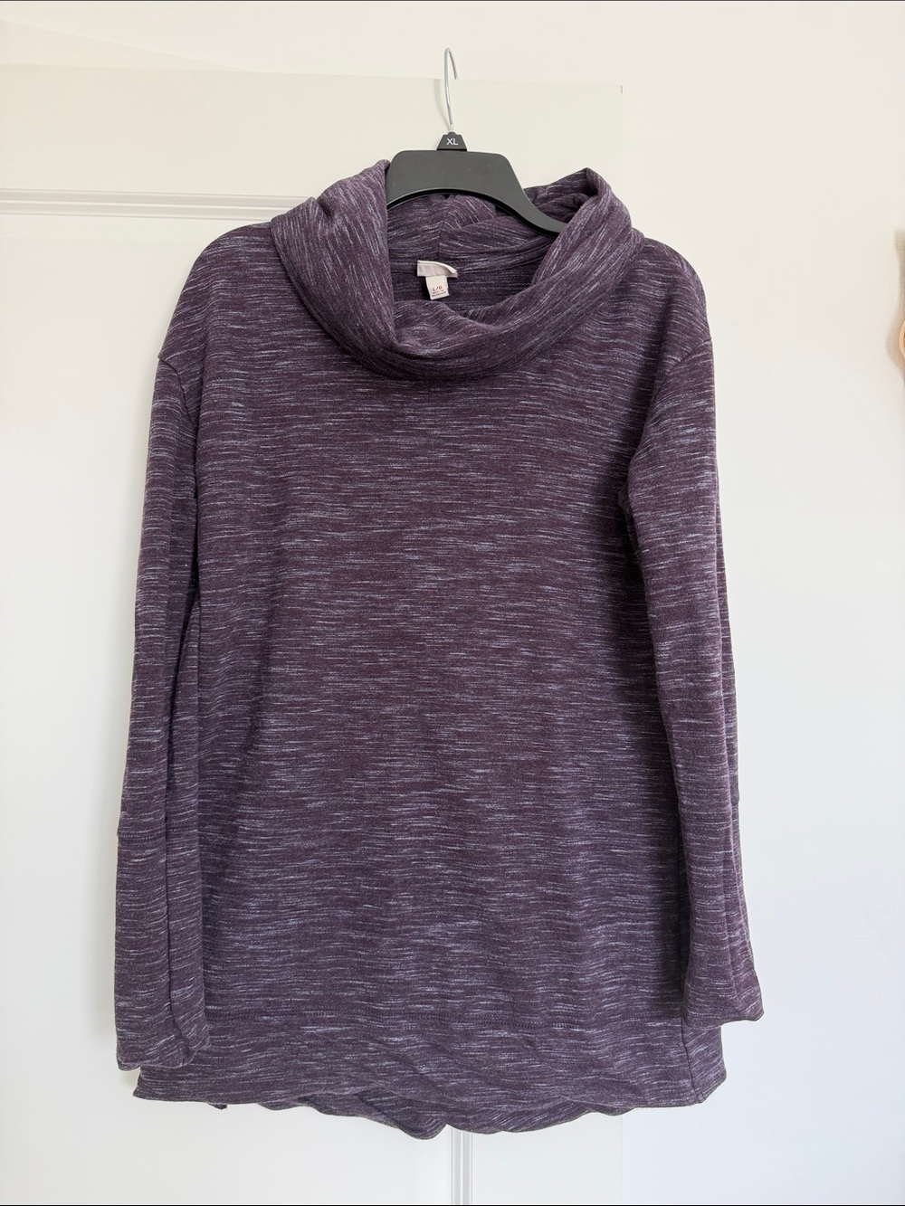 Merona Heathered Purple Cowl Neck Sweater